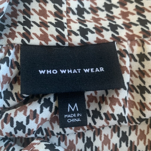 Tie Neck Blouse in Black and Brown Print - Picture 6 of 6